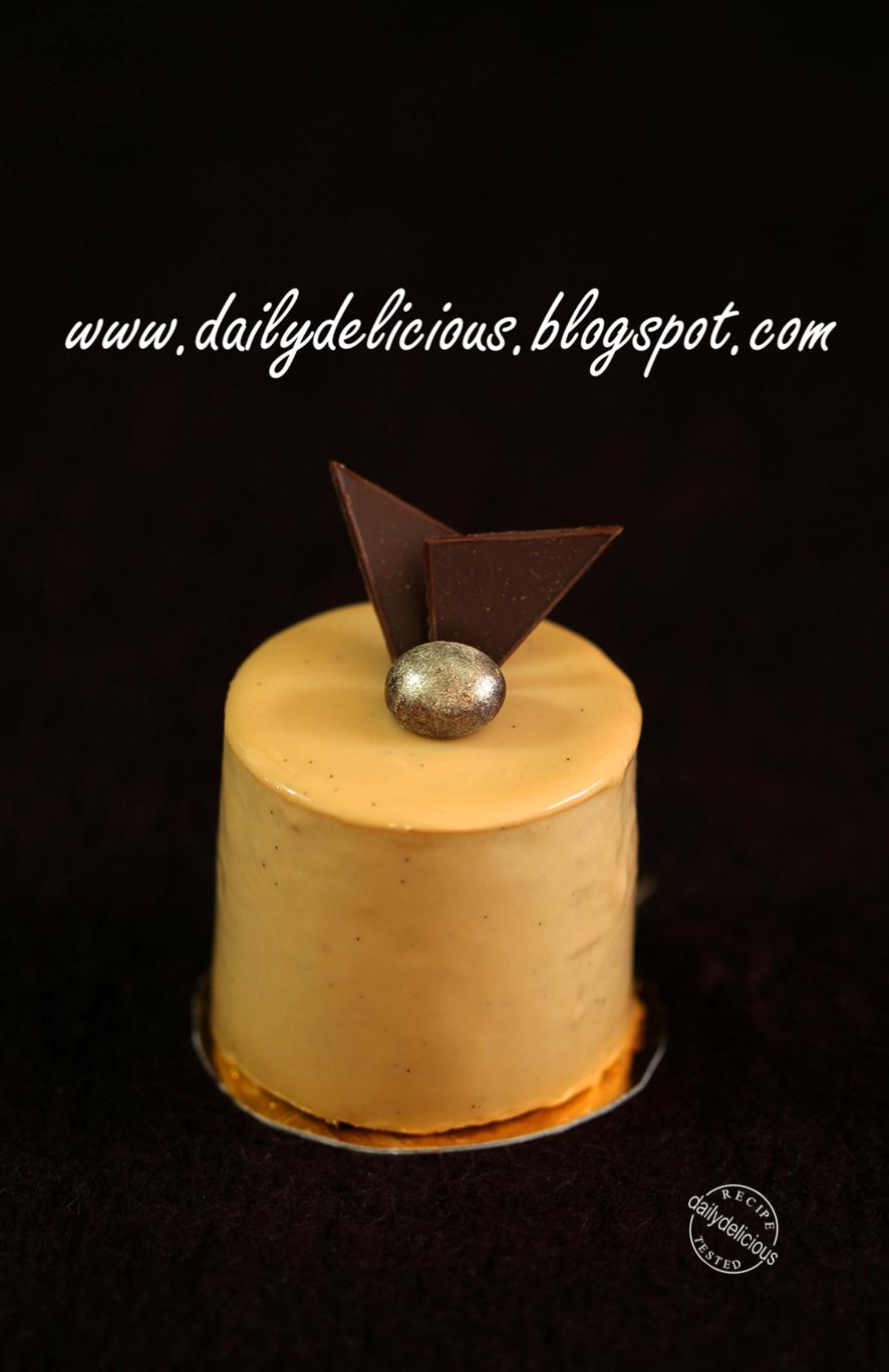 dailydelicious Café blanc Coffee and white chocolate entremets