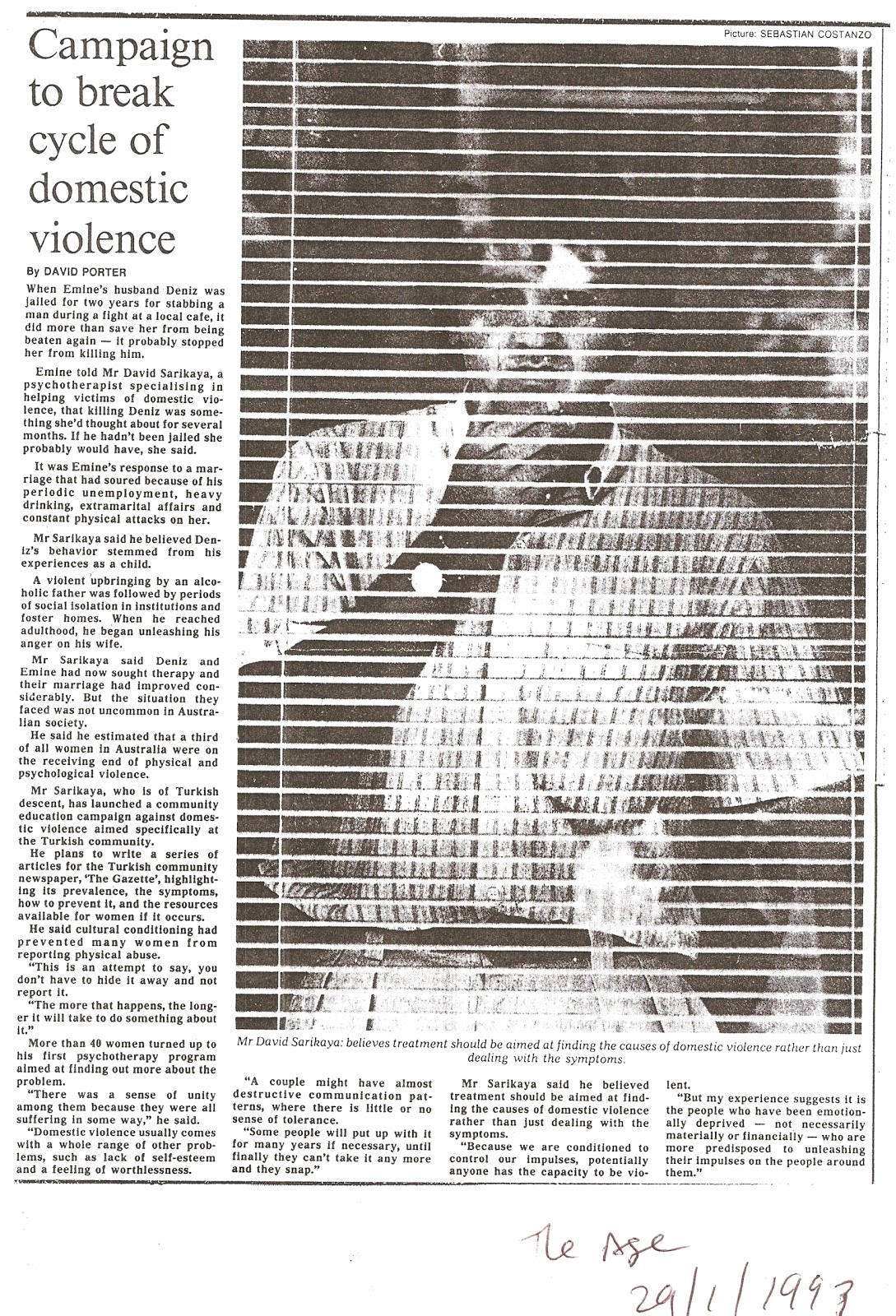 Domestic violence research articles