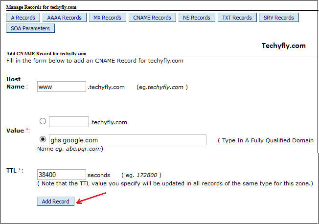 How to add cname record to bigrock How to add cname record to bigrock