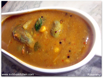 Brinjal (Kathirikai) Rasavangi