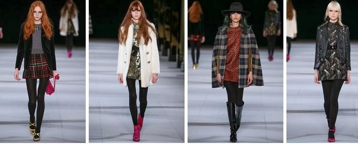 Desfile da Saint Laurent no Paris Fashion Week inverno 2014-15 Desfile da Saint Laurent no Paris Fashion Week inverno 2014-15
