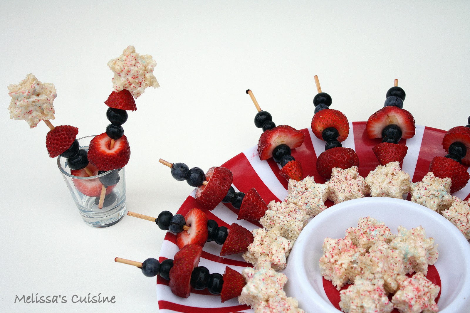Melissa's Cuisine Festive Marshmallow Treat Fruit Skewers