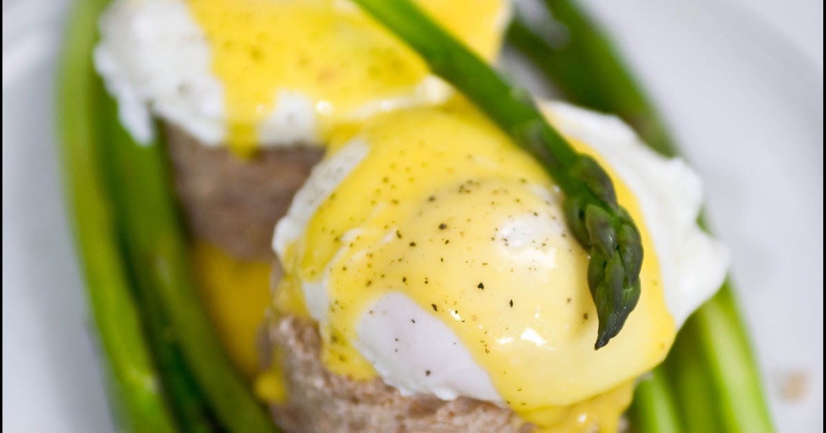 Dinner at Maya's Poached Eggs, Asparagus, Hollandaise
