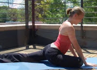 Posture pigeon Yoga