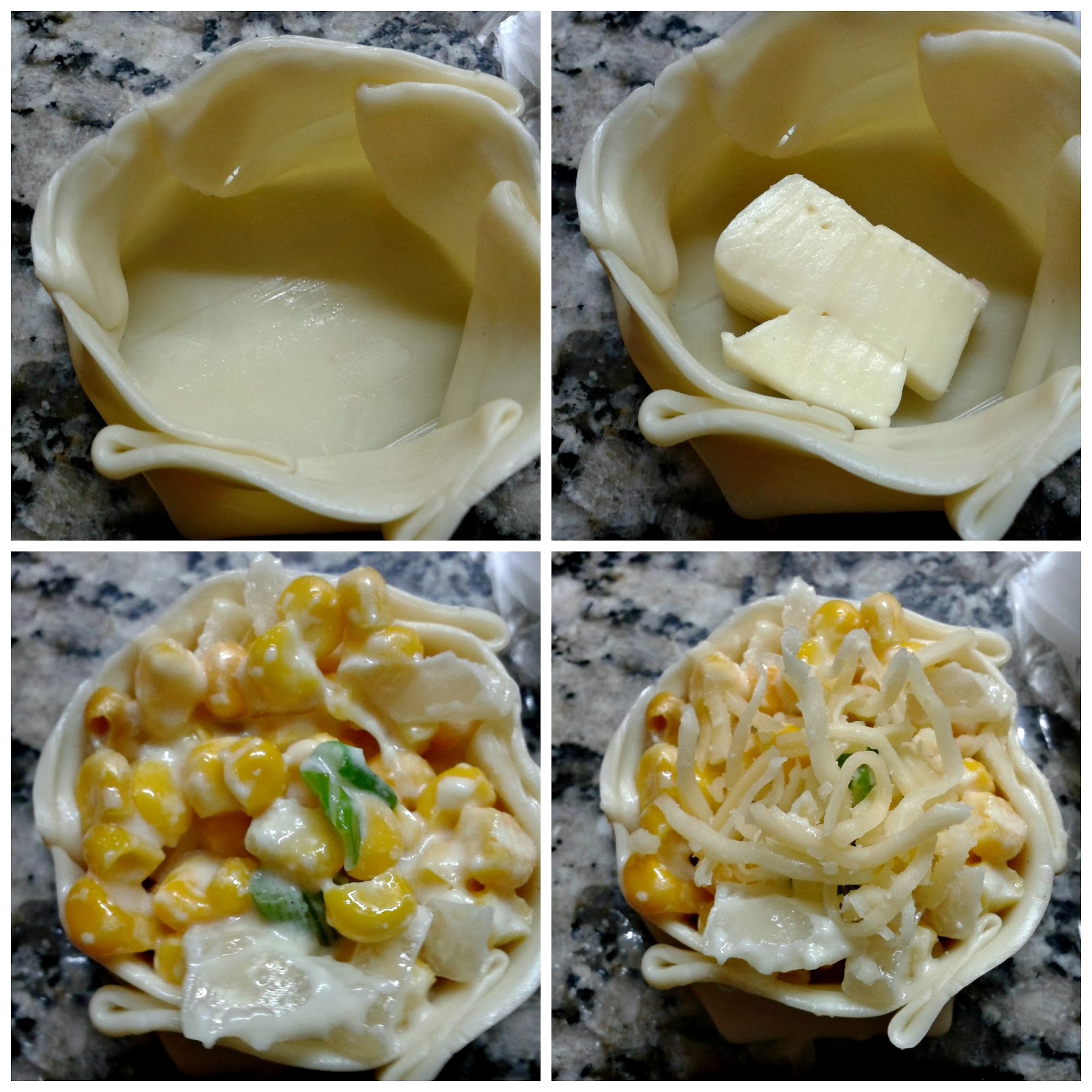 CANASTITAS DE CHOCLO Y 4 QUESOS Caserissimo