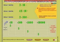 MULTIPLICAR POR LA UNIDAD SEGUIDA DE CEROS 1