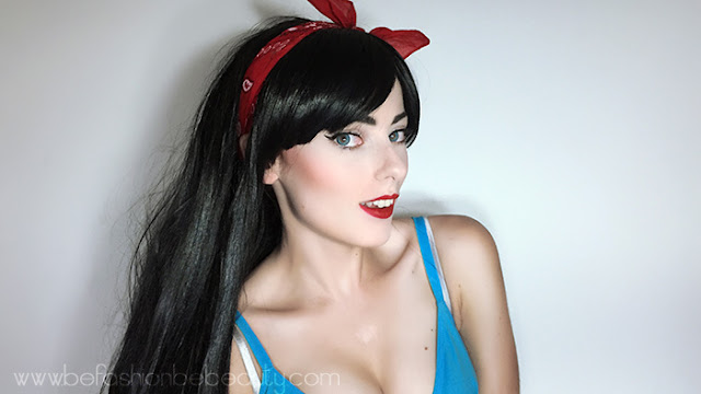 Maquillaje inspirado en Blancanieves. Maquillaje inspirado en Blancanieves.