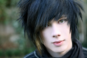 scene boy hair