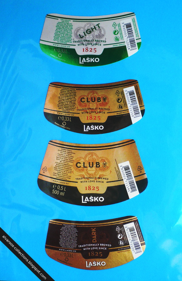Beer labels: Lasko light, club, dark Beer labels: Lasko light, club, dark