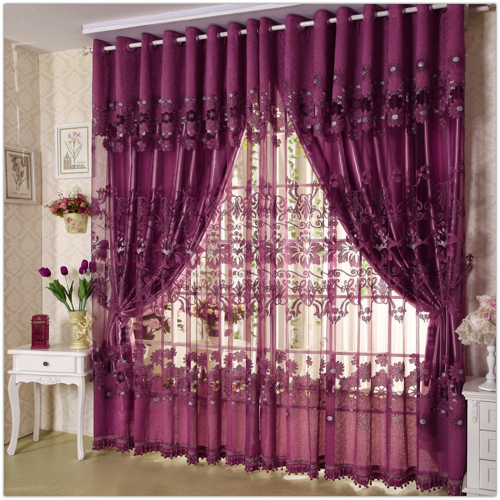 curtain designs for living room window decorations