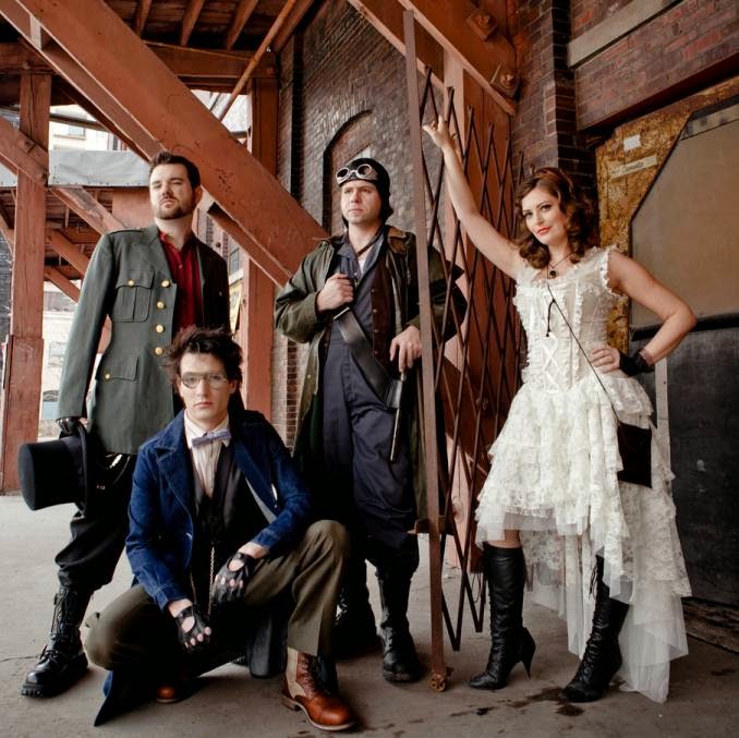 the total scene Chicago band The Empty Pockets getting ready to