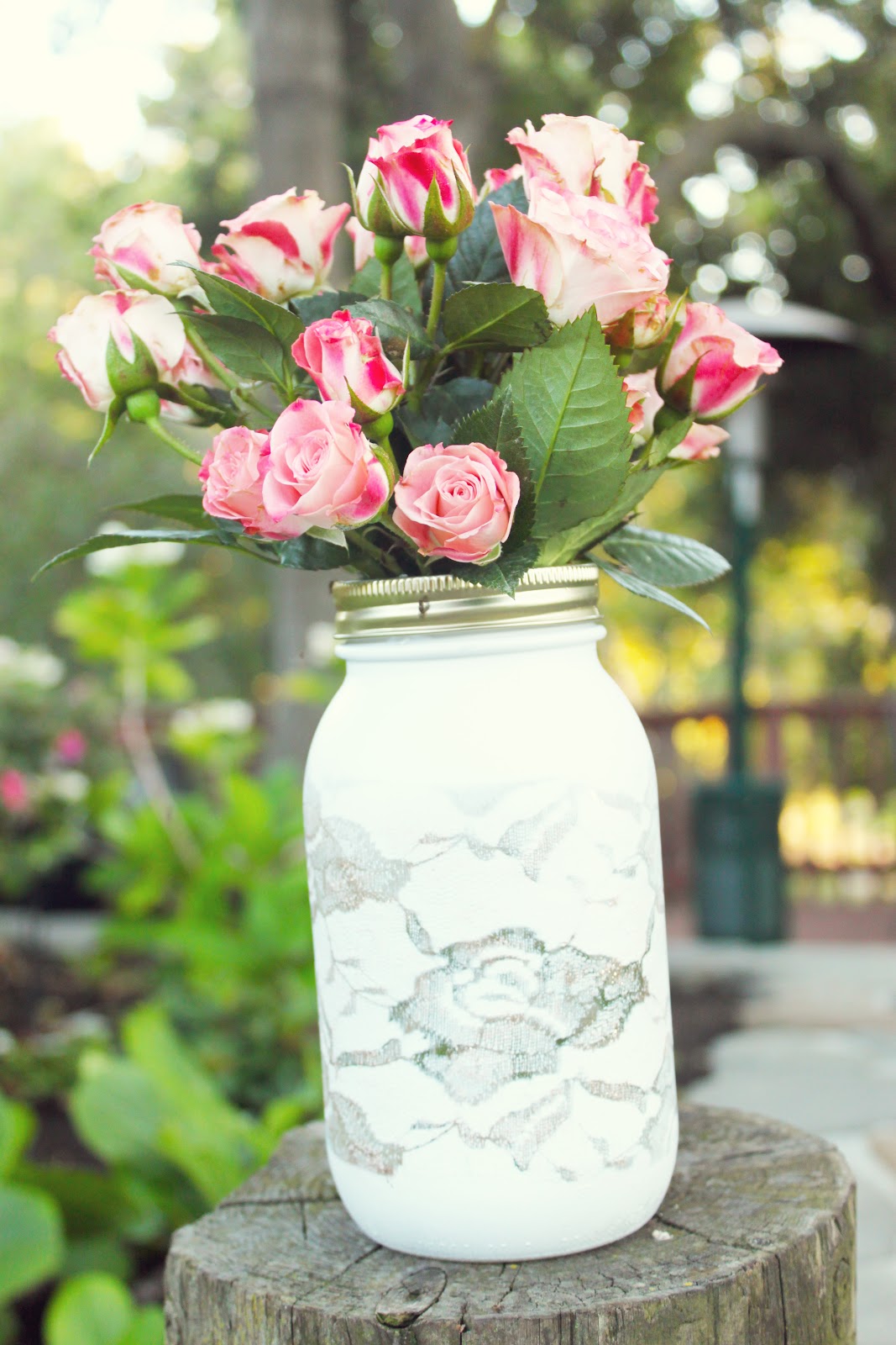 DIY Lace Vase Michaela Noelle Designs
