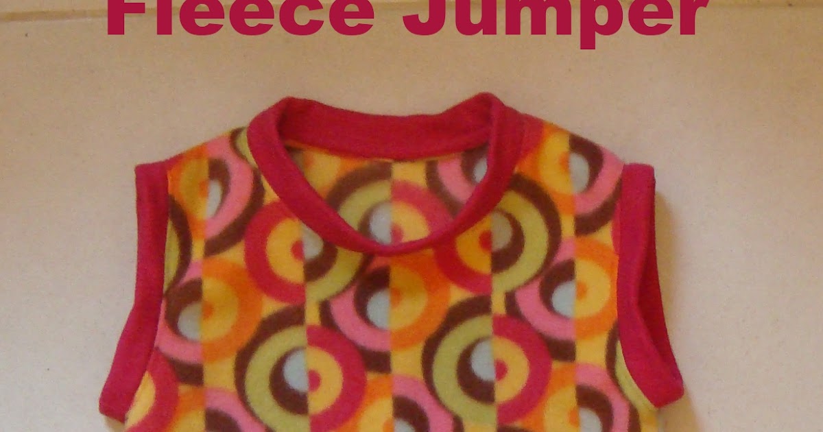 Sewing The Littleheart Collection Fleece Jumper with a pouch