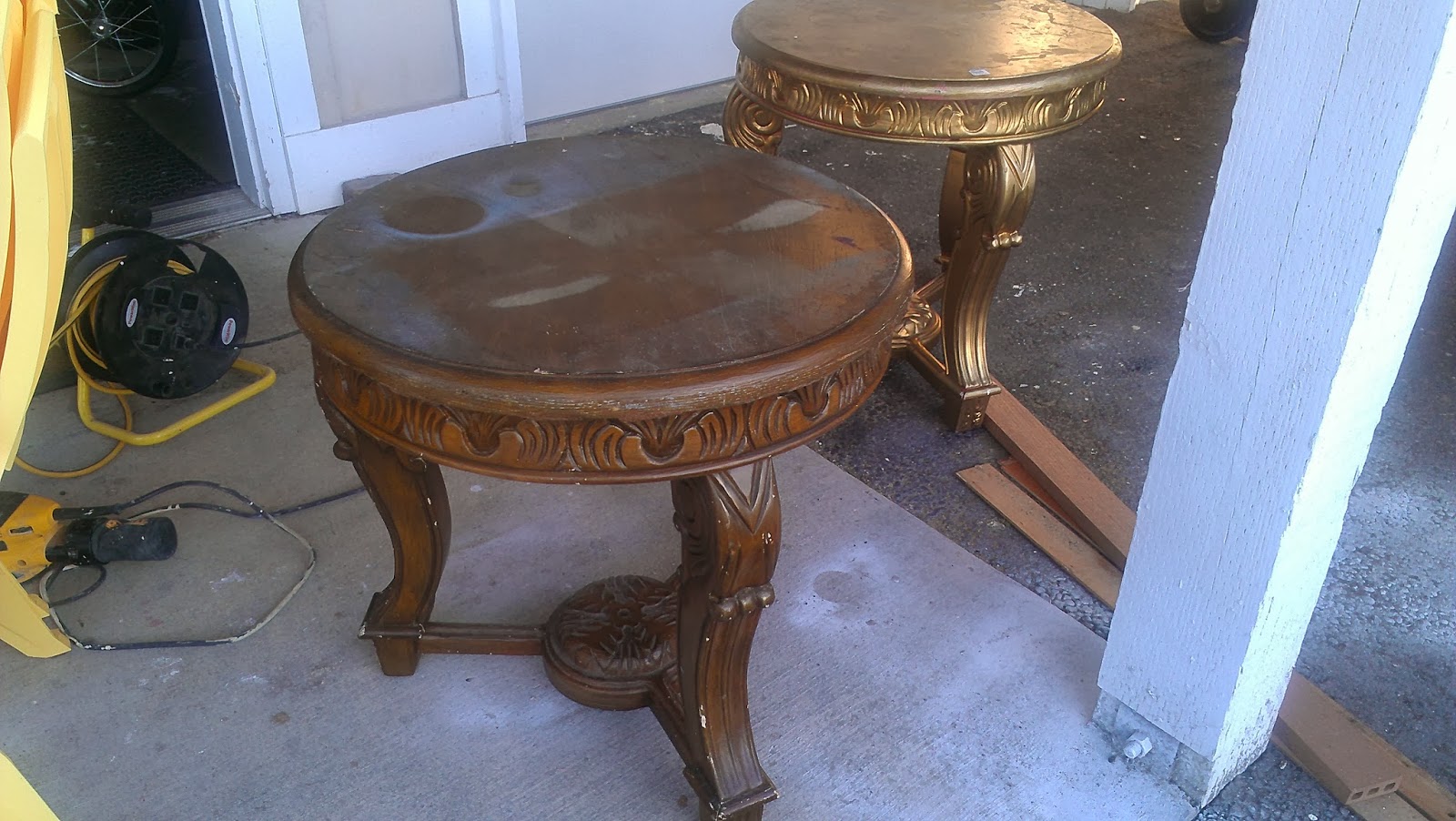 New Creations Matching Round End Tables