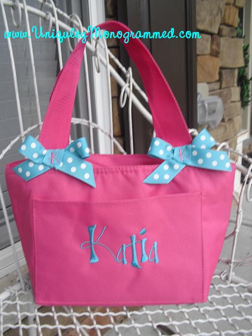 Uniquely Monogrammed Personalized Insulated Lunch Totes FREE SHIPPING