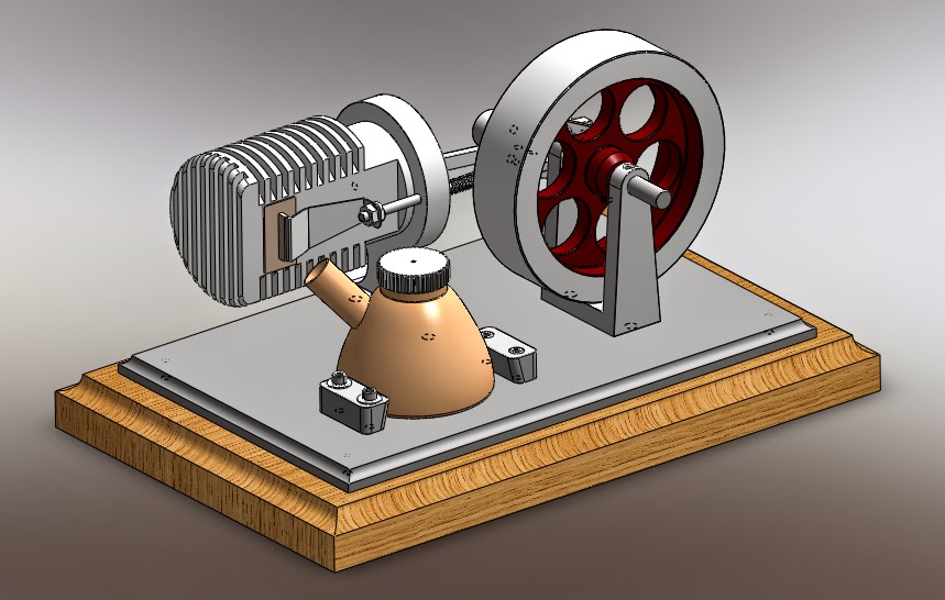 Genç Makinacı Vacuum Engine Tasarımı ve Animasyonu SolidWORKS