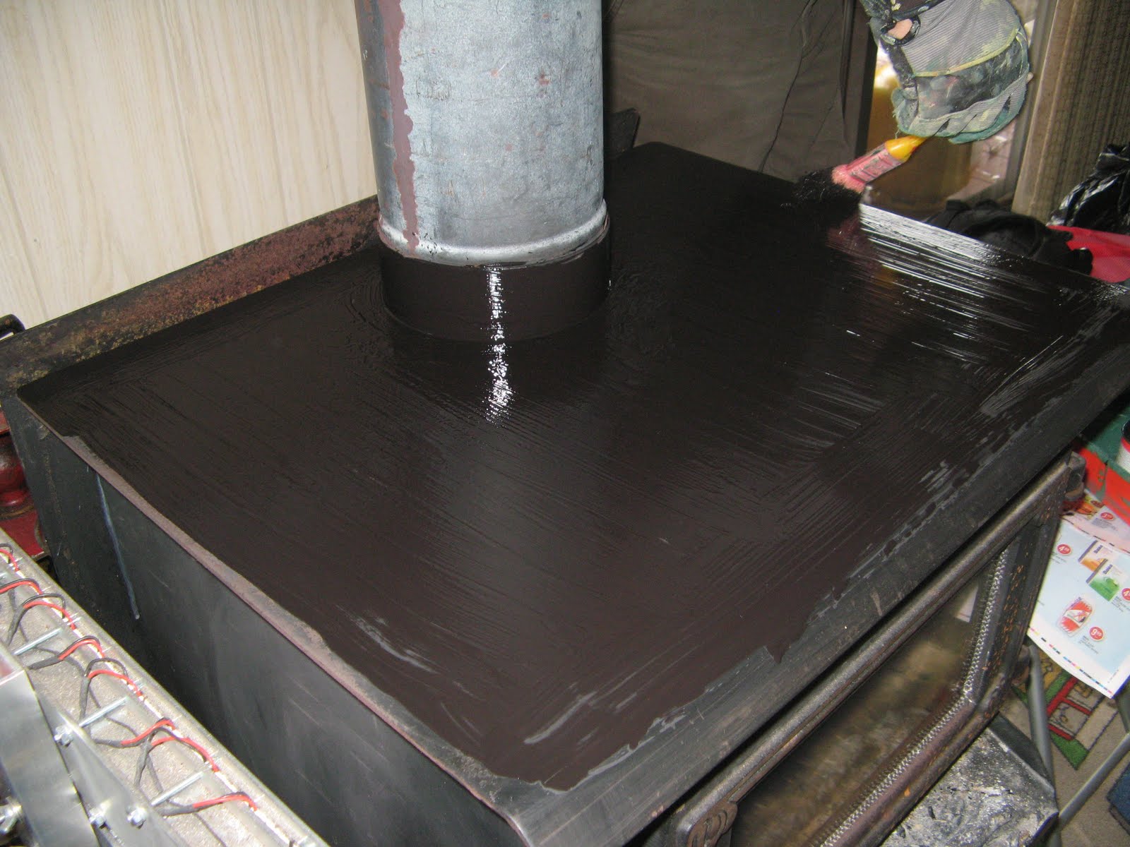 Powell River Books Blog Woodstove Refinishing