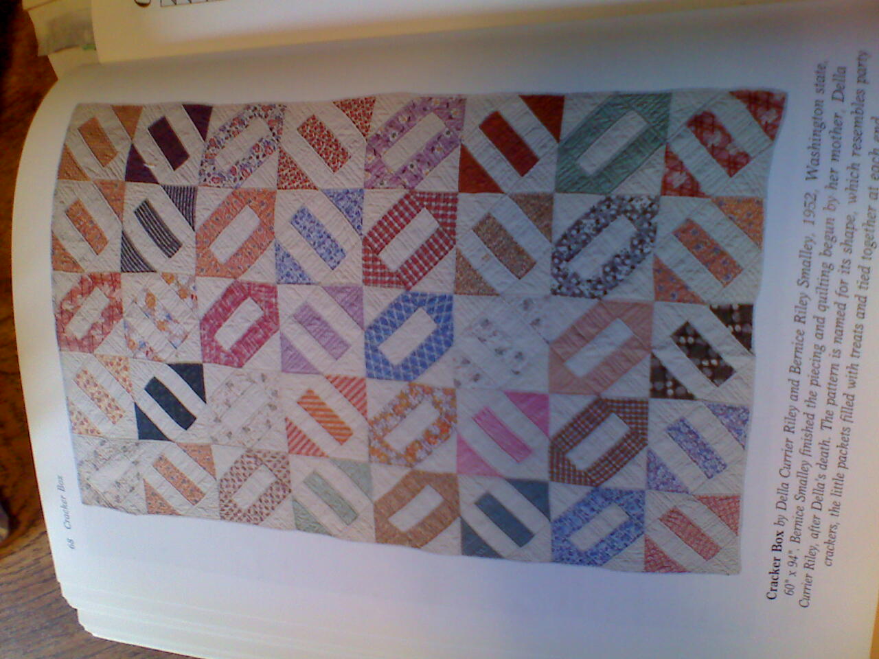 Life as posted cracker box baby quilt for a friend