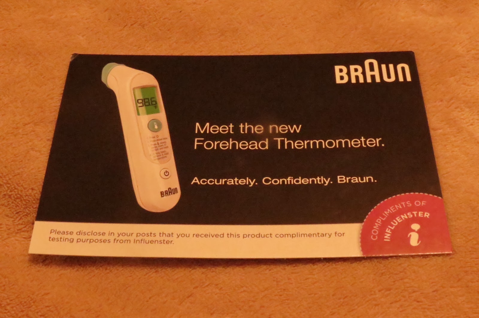 Wide Open Spaces Influenster Braun Forehead Thermometer