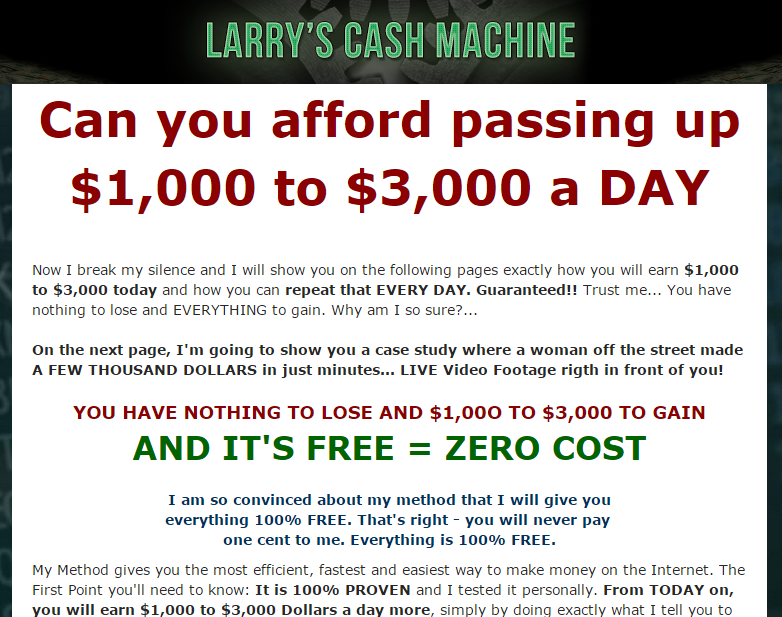 Binary Option Trading - Larry's Cash Machine