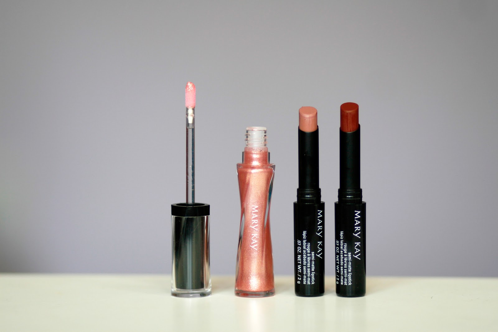 fun size beauty Mary Kay Midnight Jewels Lip Shimmer in Pearl Rose and