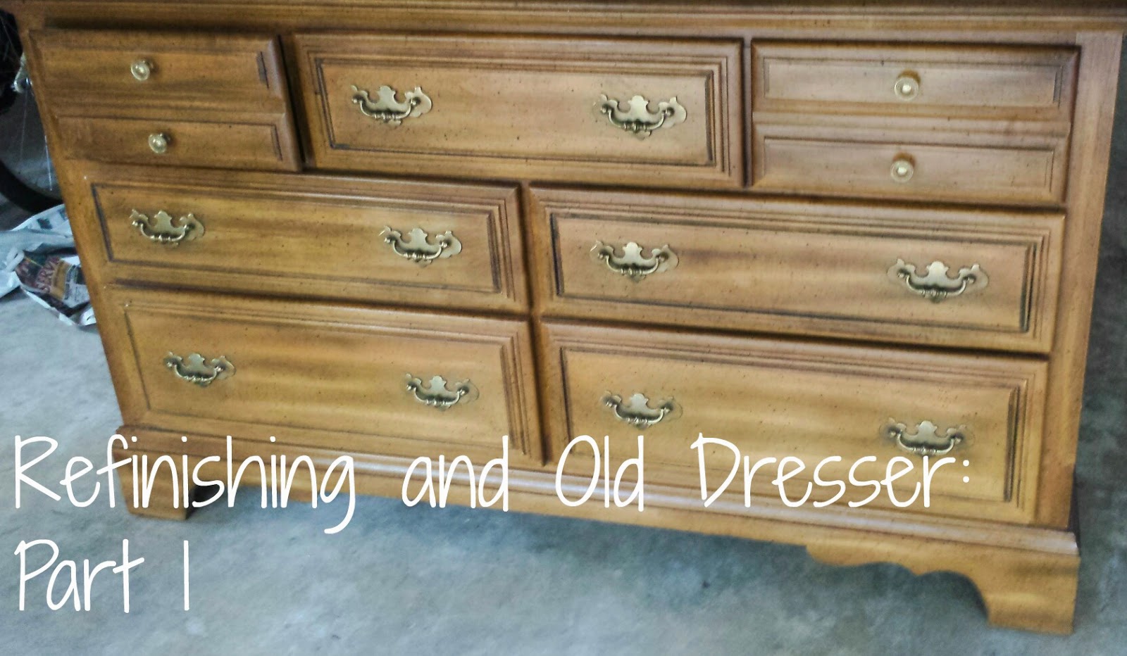 Mac Lucille Refinishing An Old Dresser Part 1