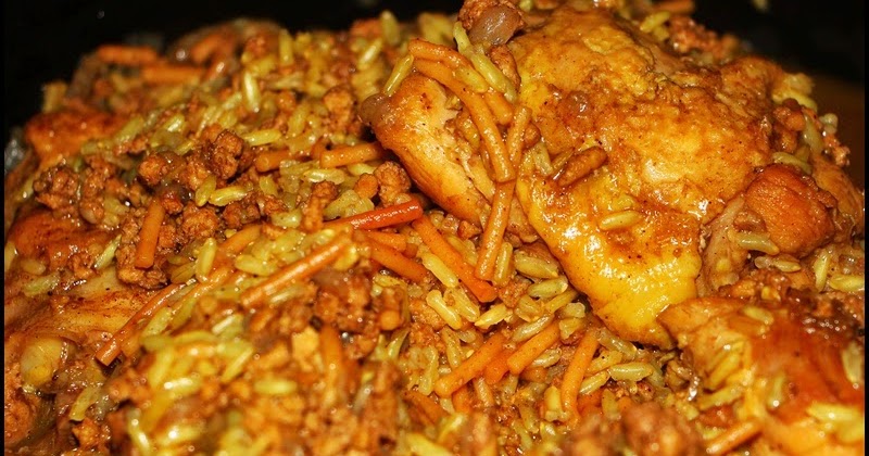 Lebanese-Style Chicken-and-Rice (yummm!)