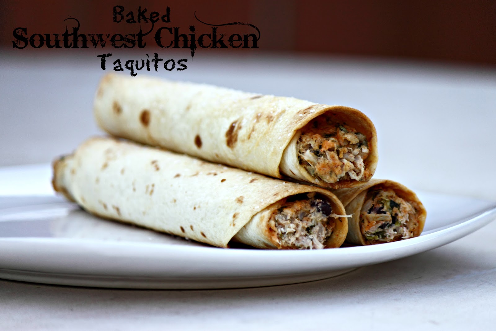 The Hub of our Home Baked Southwest Chicken Taquitos