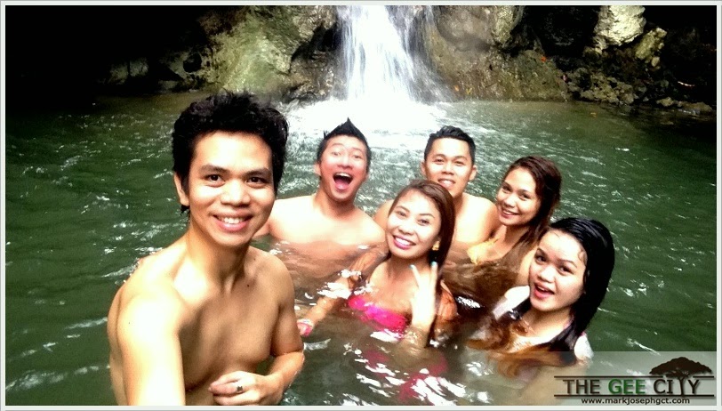 Nico Matutinao, Earl Greggi Labanon, Ivane Gesite, Lorie Mae Gesite, Lory Anne Gesite and Mark Joseph Gesite in Balanan Falls