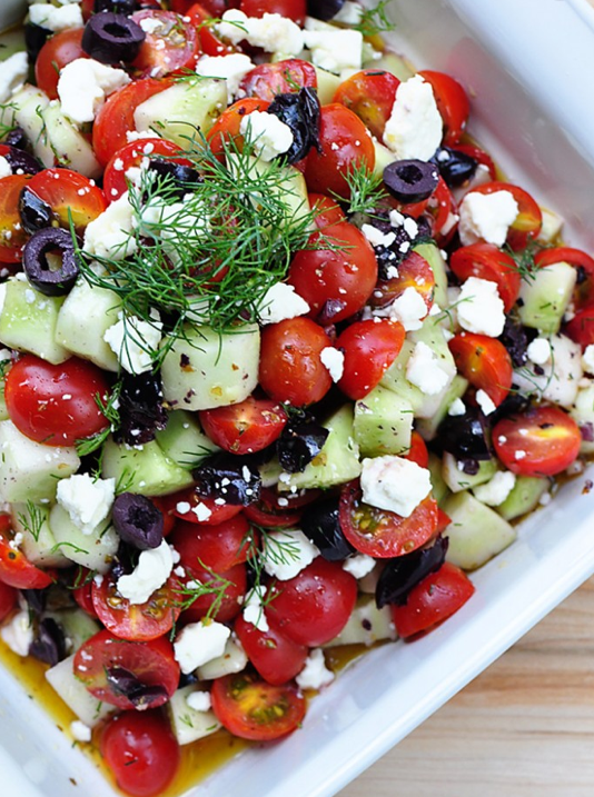 Cooking Pinterest: Greek Tomato Cucumber Salad Recipe