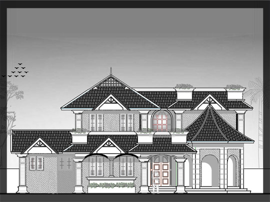 Beautiful Home elevation 2250 Sq.Ft | home appliance