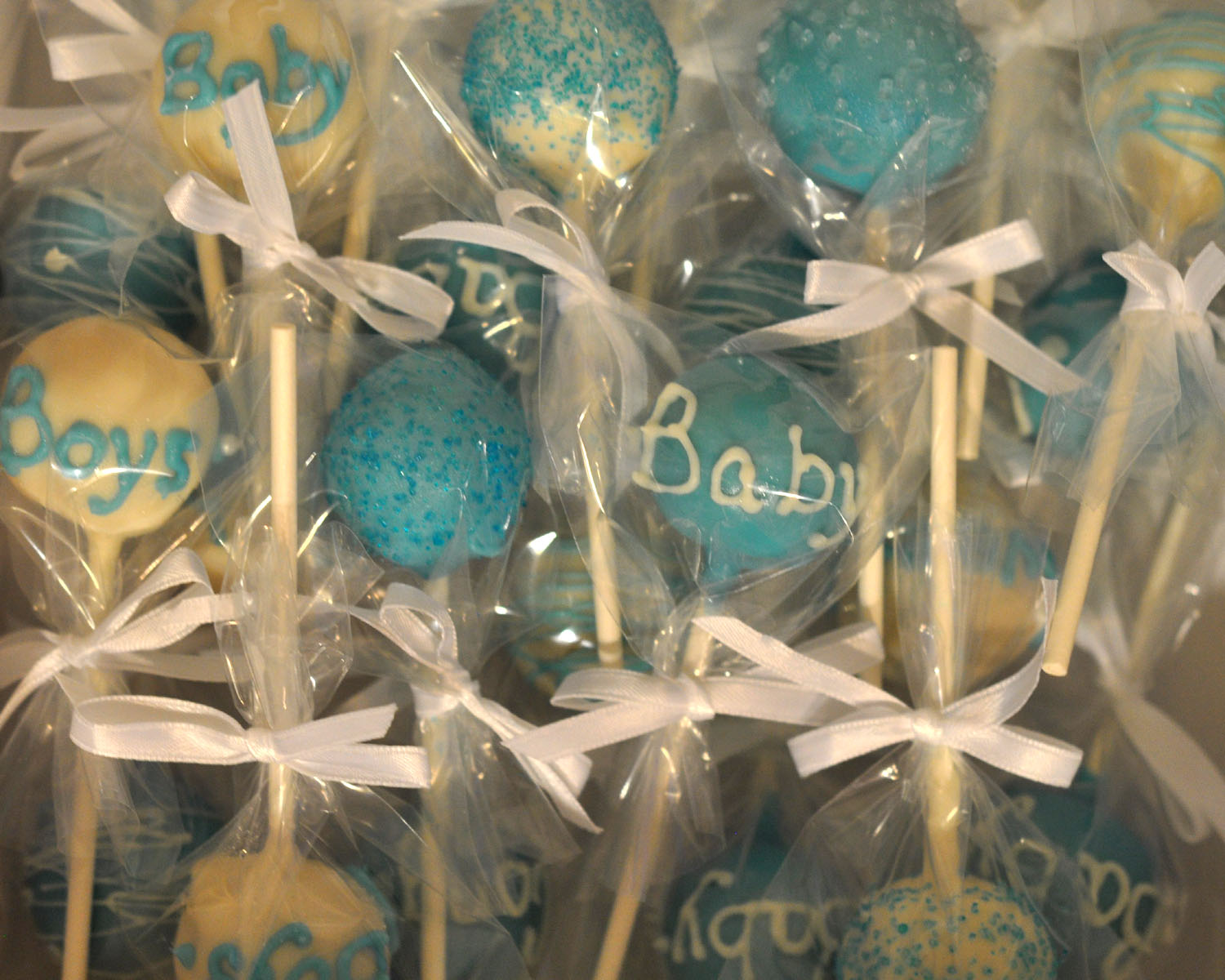Beki Cook's Cake Blog Twin Boys Baby Shower Cake Pops