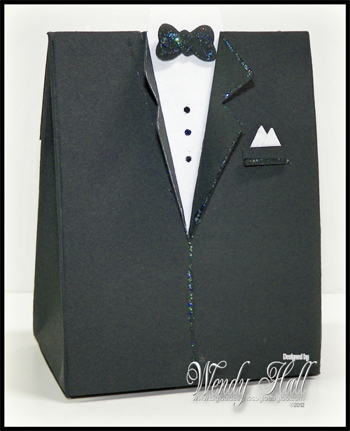 Tuxedo and Wedding Dress favor boxes come with the following formats