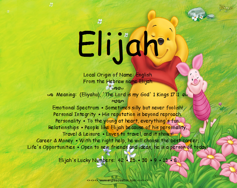 The Meaning Of The Name Elijah Quotes. QuotesGram