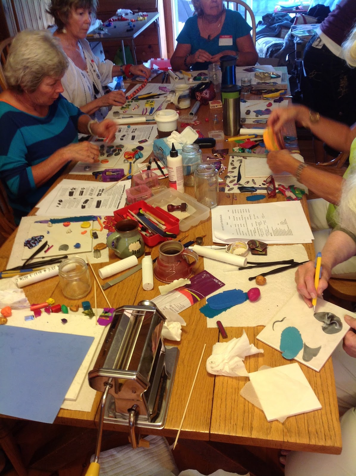 Another Polymer Clay Felted Clothing & Knit Artwear