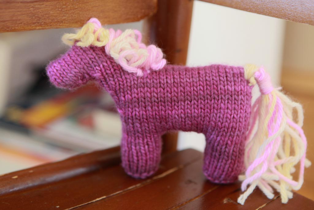 Ngo Family Farm: a knitted pony