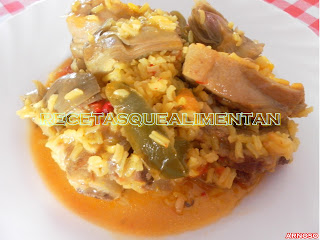 Arroz Con Alcachofas Y Costilla
