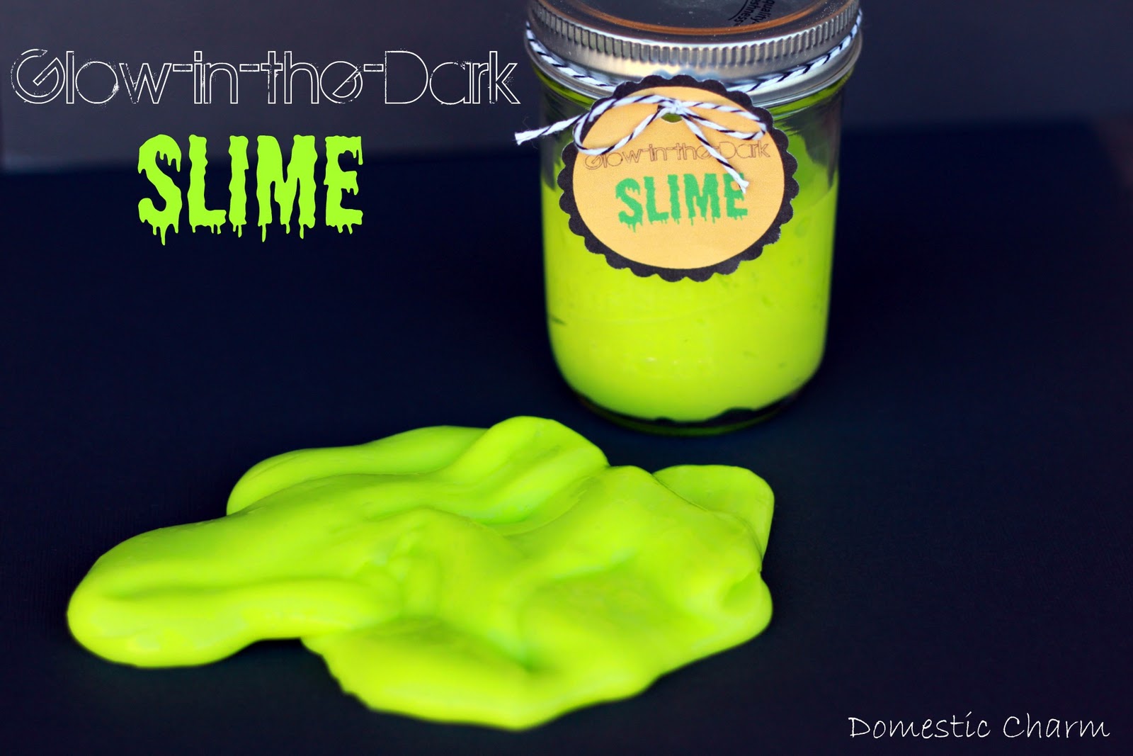 glow crazy neon party bags/ labels-glow birthday party decor-slime