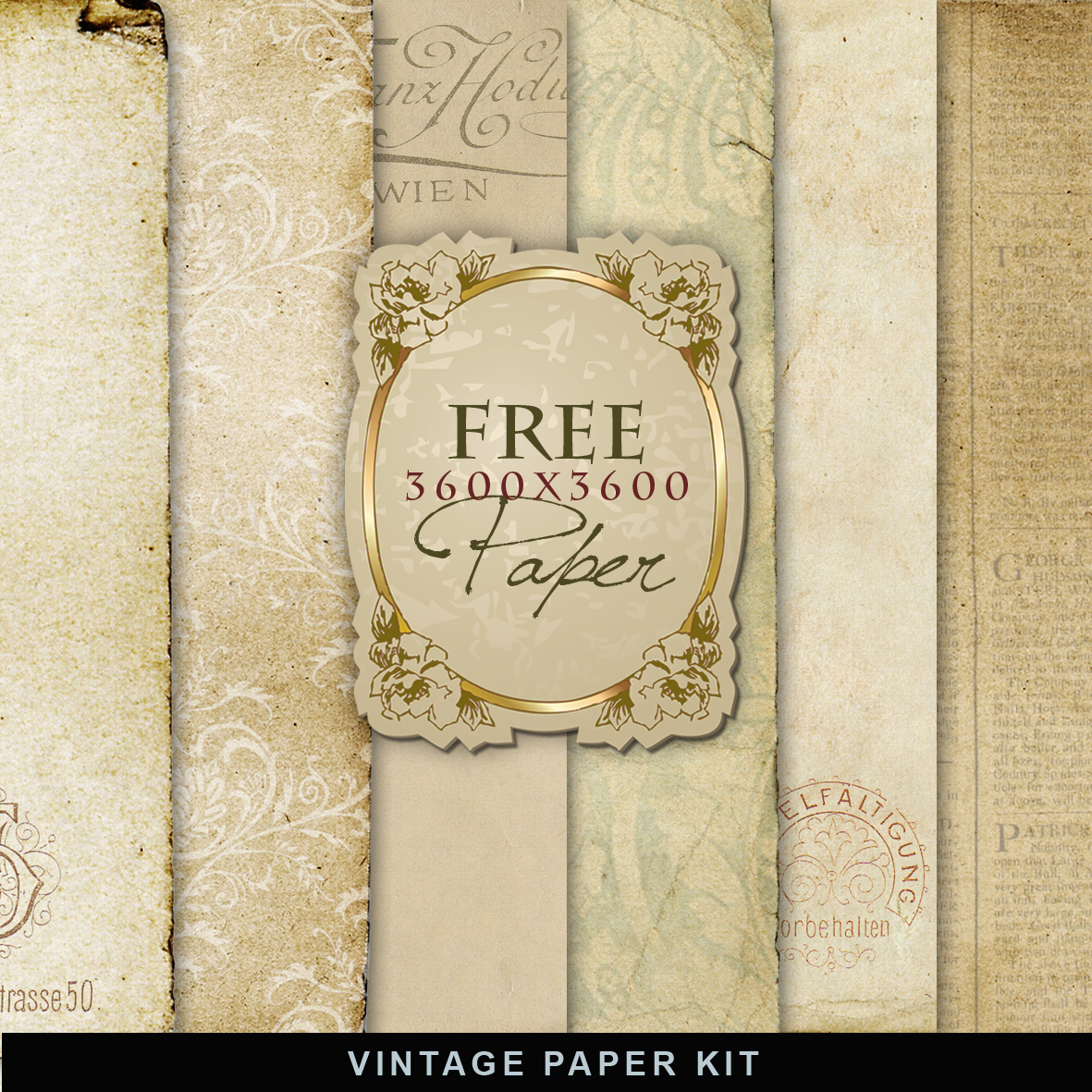 Freebies Kit of Vintage PaperFar Far Hill Free database of digital