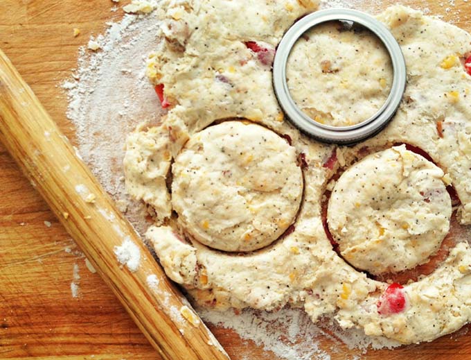 Tomato, cheddar, and bacon biscuits Homesick Texan