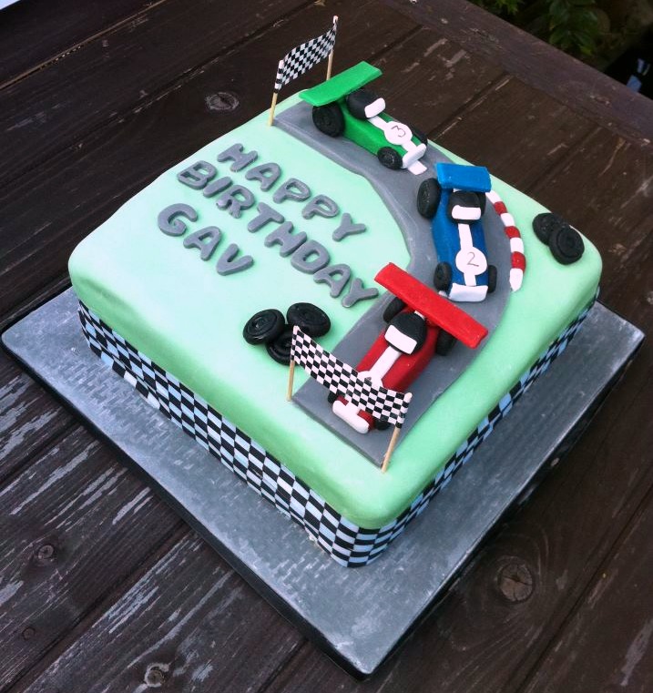 The Fondant Fairy Racing Car Cake
