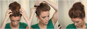 The Freckled Fox Hair Tutorial The Bouffant Bun