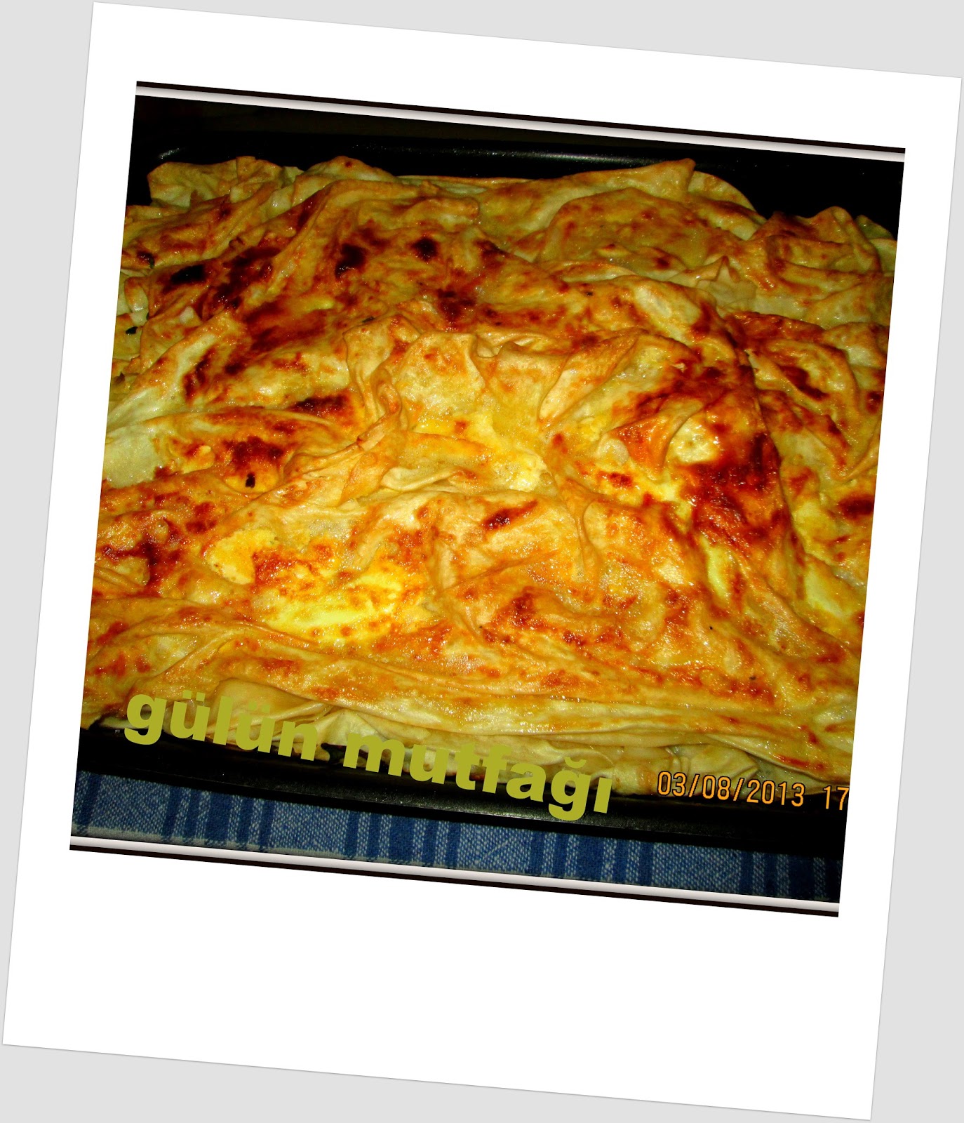 GÜLÜN MUTFAĞI Hazır su böreği yufkasından su böreği