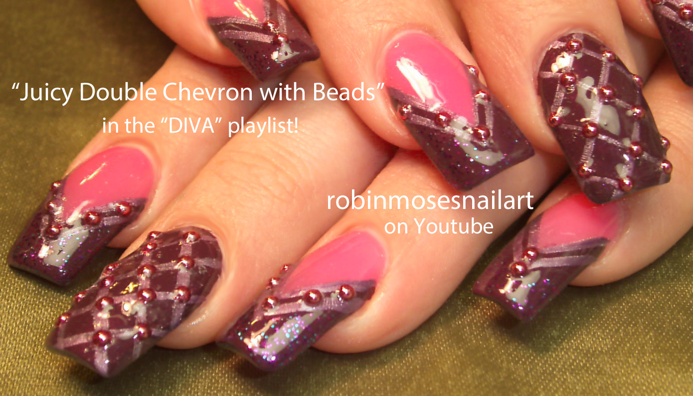 Robin Moses Nail Art snowman nail art, snow man nails, pink and purple