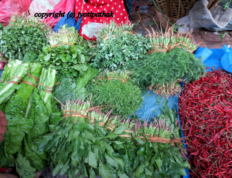 Taste of Nepal Green Leafy Vegetables सागपात हरु (Part 1)