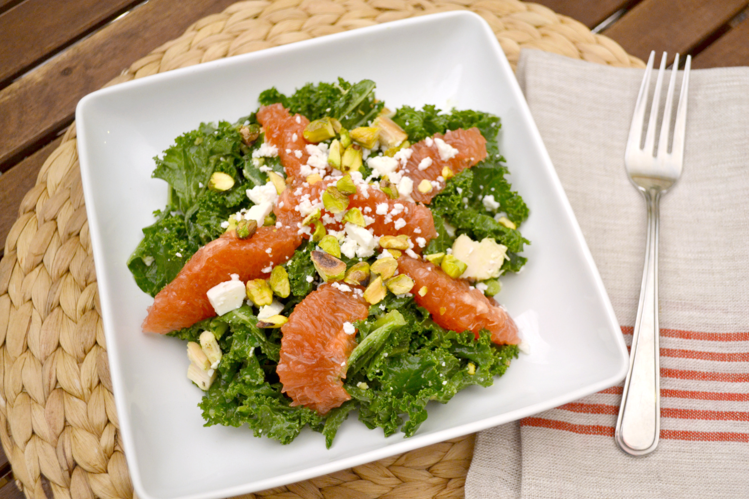 K&K Test Kitchen Kale, Avocado, and Grapefruit Salad