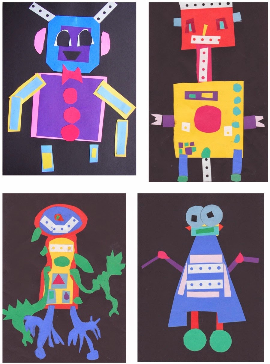 The Rolling Artroom: Shape Robots (1st-3rd Grade)