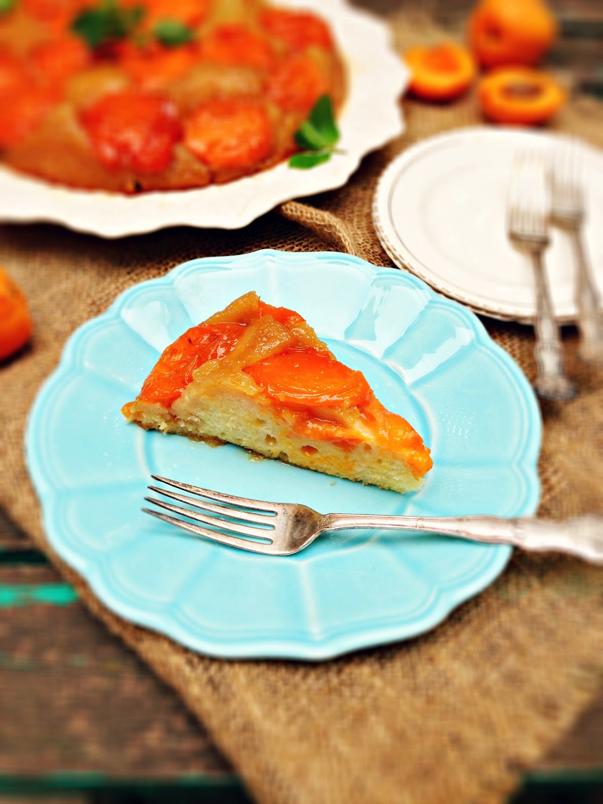 sweetsugarbean Apricot UpsideDown Cake