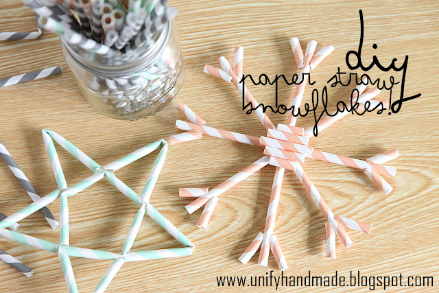 How to Make Paper Straw Star Ornaments
