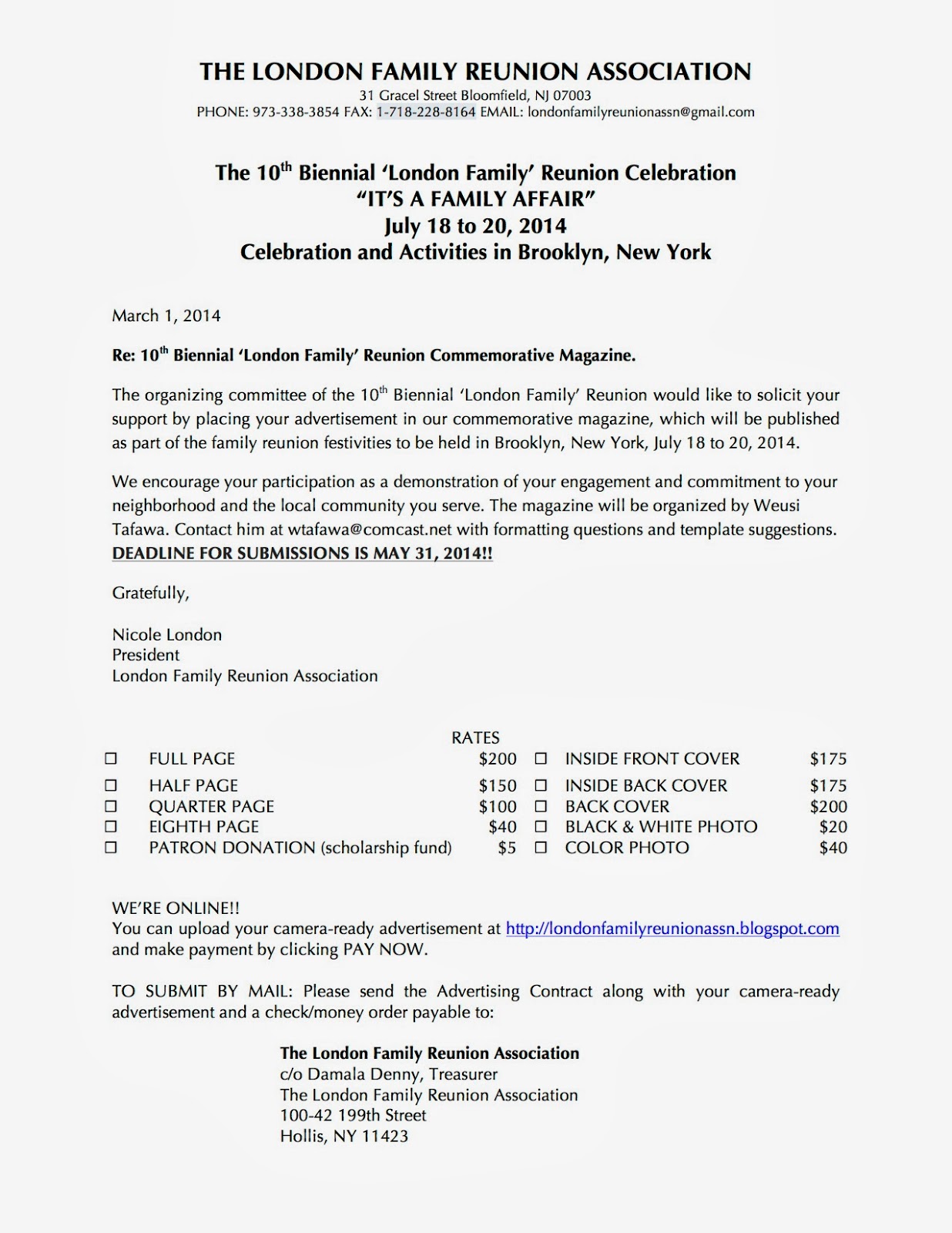 black family reunion letters kays makehauk co family reunion letter